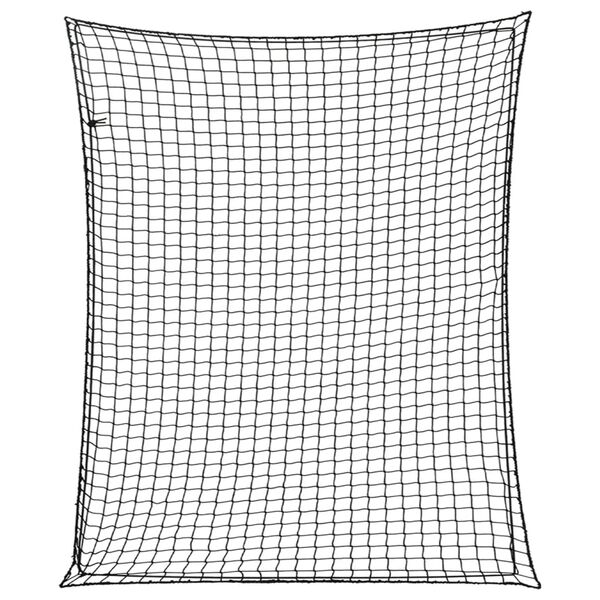 vidaXL Rete per Rimorchio con Corda Elastica Nero 3x2,5 m in PP
