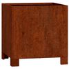 vidaXL Fioriera con Gambe Ruggine 30x30x30 cm Acciaio Corten