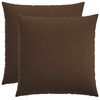 vidaXL Federa 2 pz HEERLEN Marrone 55 x 55 cm Tessuto