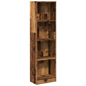 vidaXL Libreria Legno Antico 40x24x176 cm in Legno Multistrato