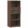 vidaXL Credenza Rovere Marrone 50x42,5x124 cm in Legno Multistrato