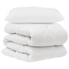 vidaXL Set di Piumoni con cuscino 2 pz Bianco Microfibra
