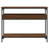vidaXL Tavolo Consolle Ripiano Rovere Marrone 100x29x75cm Multistrato