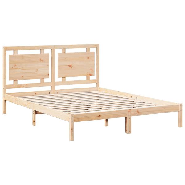 vidaXL Giroletto Extra Lungo senza Materasso 140x210 cm Legno Massello