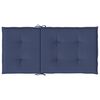vidaXL Cuscini Sedia Schienale Basso 4 pz Blu Marino in Tessuto