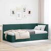 vidaXL Cornice del letto ad angolo Verde Scuro 80 x 200 cm Velluto