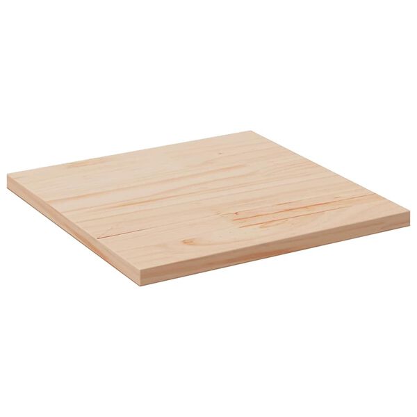 vidaXL Piano Tavolo 50x50x2,5 cm in Legno Massello di Pino Quadrato