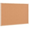 vidaXL Bacheca in sughero con cornice in legno massello di pino 60x40 cm