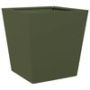 vidaXL Fioriere da Giardino 2 pz Verde Oliva 40x40x40 cm in Acciaio