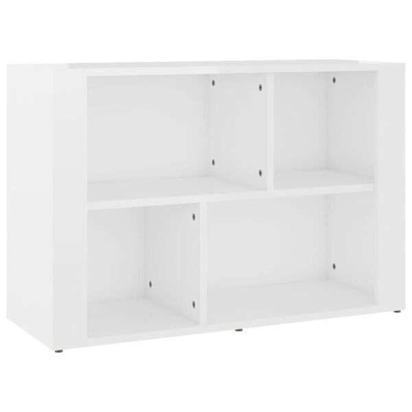 vidaXL Credenza Bianco Lucido 80x30x54 cm in Legno Multistrato
