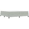 vidaXL Struttura del letto Grigio chiaro 200 x 200 cm Tessuto