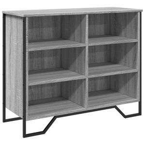 vidaXL Credenza Grigio Sonoma 91x35,5x74,5 cm in Legno Multistrato