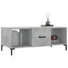 vidaXL Tavolino Salotto Grigio Cemento 102x50x40 cm Legno Multistrato