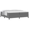 vidaXL Letto a molle Grigio Chiaro 200 x 200 cm Tessuto in Cords