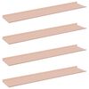 vidaXL Mensola sospesa 4 pcs Rosa 100 x 18 x 2,5 cm Acciaio