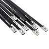 vidaXL Fascetta per Cavi 12 pz 4,6 x 300 mm Nero