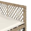 vidaXL Set da Pranzo da Giardino 13 pz con Cuscini Beige in Polyrattan