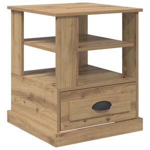 vidaXL Armadio da Notte Rovere artigianale 50 x 50 x 60 cm