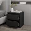 vidaXL Comodino Nero 45x34,5x44,5 cm in Truciolato