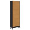 vidaXL Armadio per Libri 2 pcs Rovere Nero 80 x 30 x 155 cm