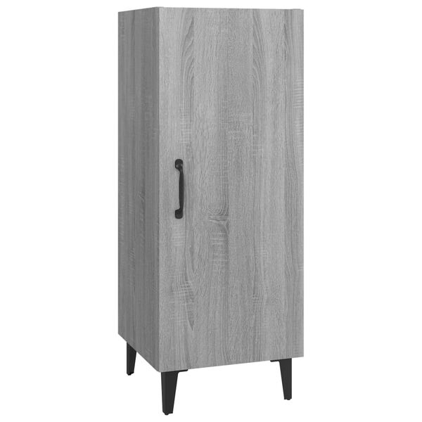 vidaXL Credenza Grigio Sonoma 34,5x34x90 cm in Legno Multistrato