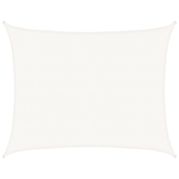 vidaXL Vela Parasole 160 g/m&sup2; Bianca 6x8 m in HDPE