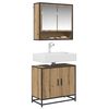 vidaXL Armadio per Lavabo da Bagno rovere artigianale 65 x 33 x 60 cm