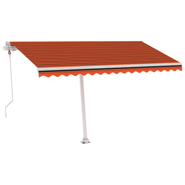 vidaXL Tenda da Sole Autoportante Automatica 450x350cm Arancio Marrone