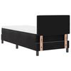 vidaXL Letto a Sorgente LED con materasso Nero 80 x 200 cm Velluto