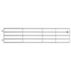 vidaXL Cancello da Giardino in Acciaio 5 Sbarre (150-400)x90cm Argento