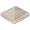 vidaXL Tappi per Pali a Piramide 6 pz in Acciaio Inox 101x101 mm