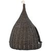 vidaXL Cesta per Gatti Cuscino Grigio 40x60cm Teepee Salice Naturale