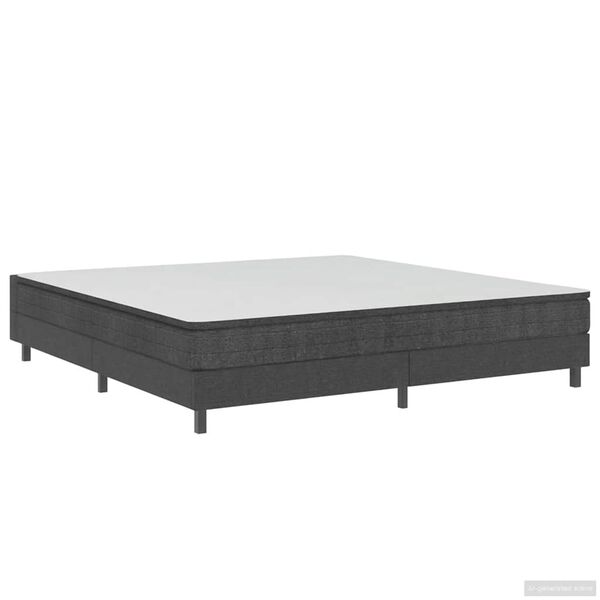 vidaXL Letto a Molle Grigio in Tessuto 180x200 cm