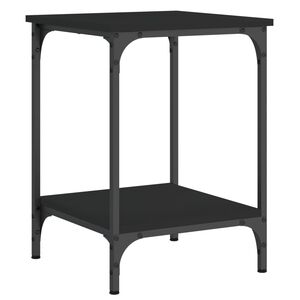 vidaXL Tavolino da Salotto Nero 40x40x55 cm in Legno Multistrato
