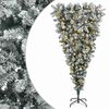 vidaXL Albero di Natale artificiale rovesciato con rami snodati 150 cm