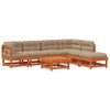 vidaXL Set Lounge da Giardino 7 pz Marrone Cerato