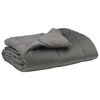 vidaXL Duvet Estivo Trapuntato Grigio chiaro 135 x 200 cm Microfibra