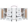 vidaXL Credenza Bianca 69,5x34x90 cm in Legno Multistrato