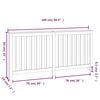 vidaXL Copertura Termosifone Bianca 169x19x84 cm Legno Massello Pino