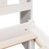 vidaXL Letto Libreria senza Materasso Bianco 90x190 cm Massello Pino