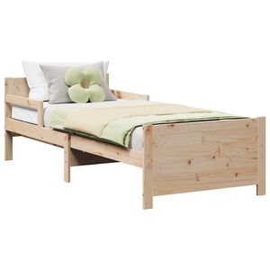 vidaXL Struttura del letto Marrone 80 x 200 cm Legno ingegnerizzato