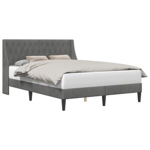 vidaXL Struttura del letto Grigio Scuro 153 x 203 cm Velluto