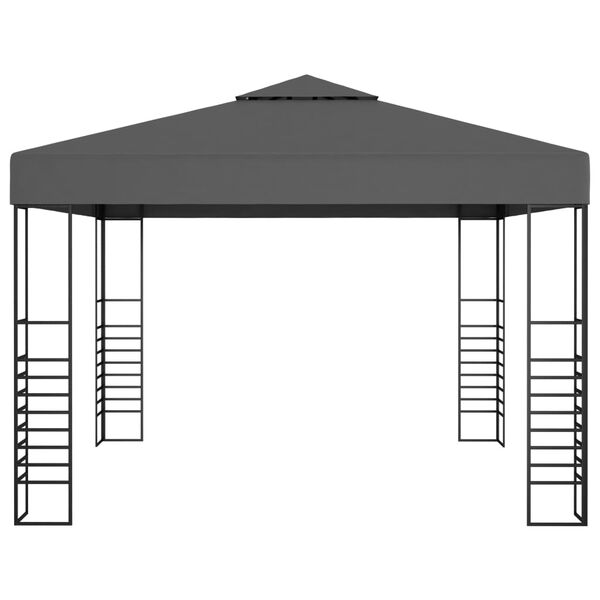 vidaXL Gazebo da Giardino 3x3 m Antracite