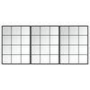 vidaXL Specchi a Parete 3 pz Neri 80x60 cm in Metallo