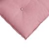 vidaXL Cuscino per Schiena Rosa 140 x 50 cm Tessuto in Cords