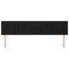 vidaXL Testiera Nera 200x5x78/88 cm in Tessuto