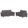 vidaXL Set di Divani 2 pz con Cuscini Grigio in Similpelle