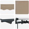 vidaXL Tenda Retrattile Beige 250 x 200 cm Tessuto