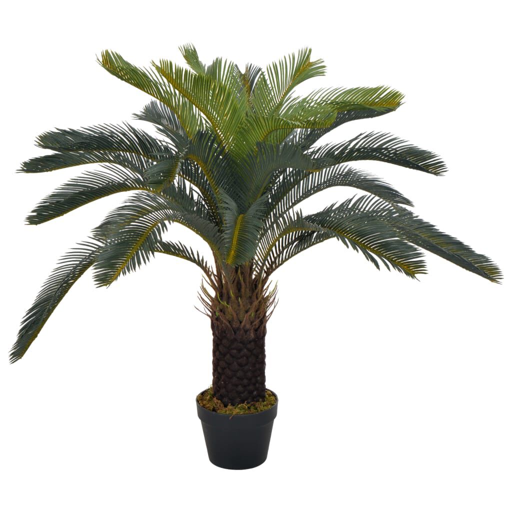  plastica decorativa fogliame UKGD Set di 3 41 cm artificiale Cycas Palm leaves  