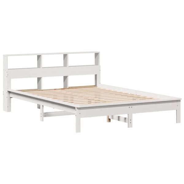 vidaXL Letto senza Materasso Bianco 140x200 cm Legno Massello di Pino
